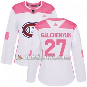 Montreal Canadiens Trikot Alex Galchenyuk 27 Adidas 2017-2018 Weiß Pink Fashion Authentic - Dame